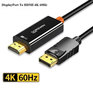 Кабель Dorewin Display Port To HDMI 4K 60Hz 1.5 метров, Душанбе