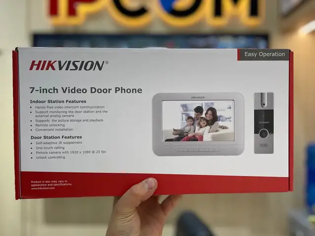 Аналоговый комплект видеодомофона Hikvision DS KIS 204T, Худжанд