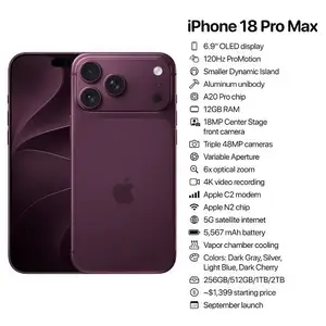 Apple iPhone 17 Pro Max, 512 gb, Silver, Душанбе