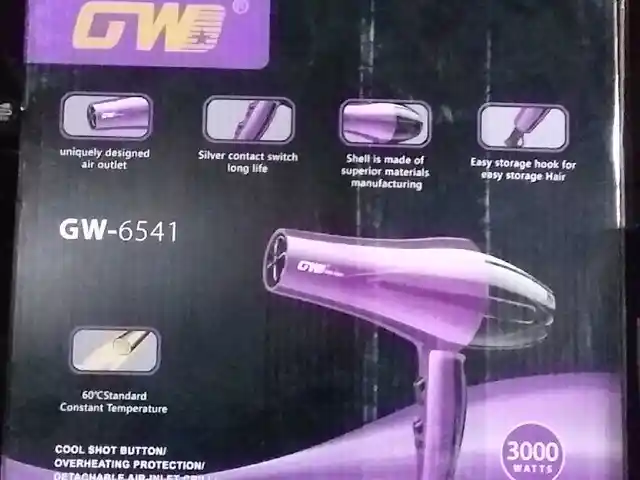 Фен для укладки волос GW-6541, Душанбе