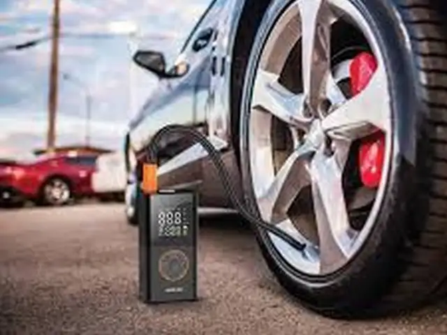 Портативный воздушный компрессор чёрный Green Lion GTI-01 Inflator Portable Air, Душанбе