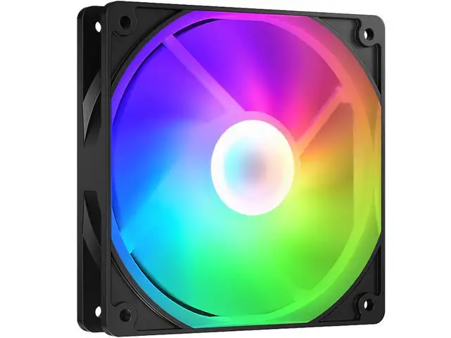 Кулер для корпуса RGB 12см Черный, Душанбе