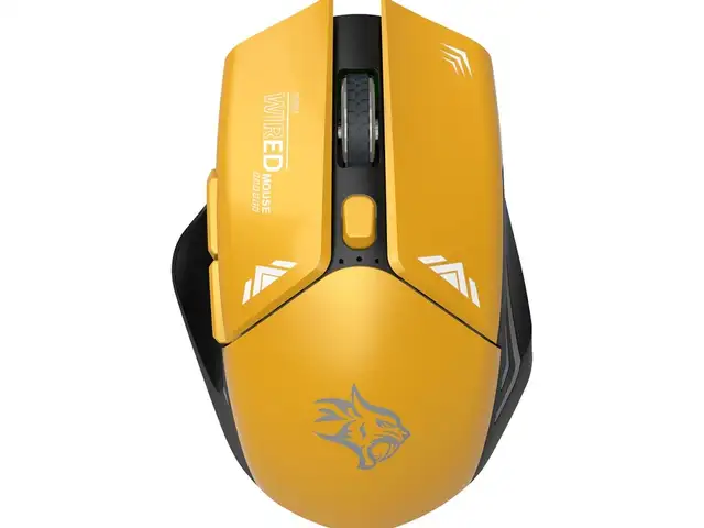 Беспроводная мышь Porodo Gaming 2in1 2.4G Wireless Mouse DPI 1600 желтый, Душанбе