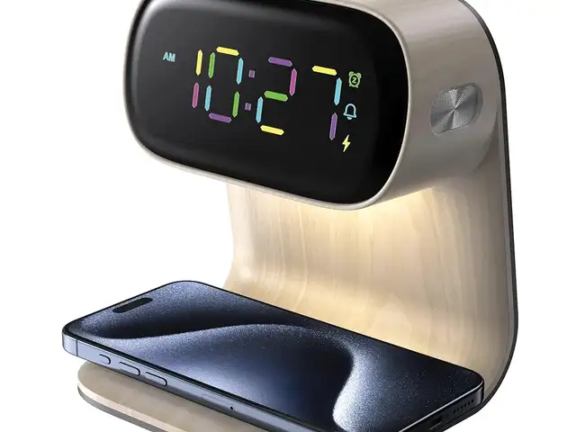 Часы с беспроводной зарядкой Green Lion Bedside Clock with Wireless, Душанбе