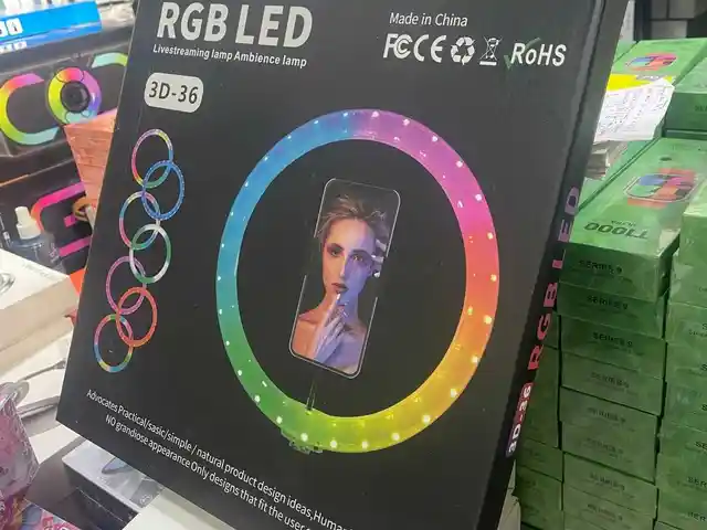 Кольцевая RGB LED лампа Ring Light 3D-36, Душанбе