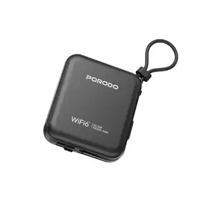 Wi-FI роутер Повербанк Porodo 4G LTE | WiFi 6 Pocket Router, Душанбе