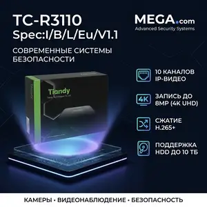 Tiandy TC-R3110 10 каналов, Хуҷанд