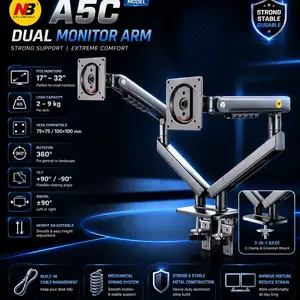 Настольный кронштейн NB A5C Dual Monitor Arm, Душанбе