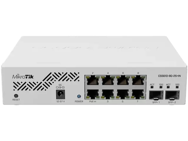 Коммутатор MikroTik CSS610-8G-2S+IN, Душанбе