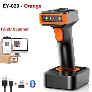 Eyoyo Bluetooth USB Кабельный 24G Беспроводной сканер штрих кода 1D 2D, Душанбе