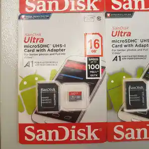 Флешка SanDisk Ultra A1 16Gb, Душанбе