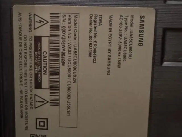Телевизор Samsung UA 55 CU 8000U, Душанбе