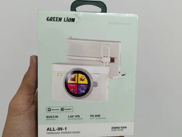 Универсальный повербанк Green Lion All-in-One 10 000 mAh белый, Душанбе