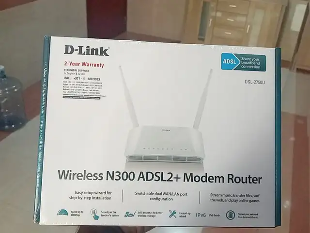 Wi-Fi роутер D-Link DSL-2750U V4, Душанбе