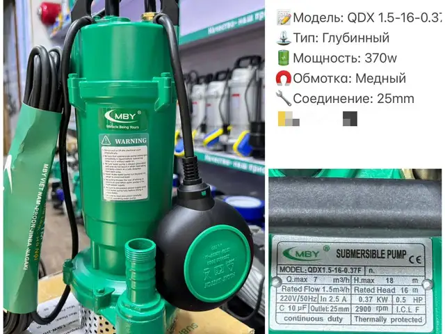 Насос MBY QDX 1.5-16-0.3, Душанбе