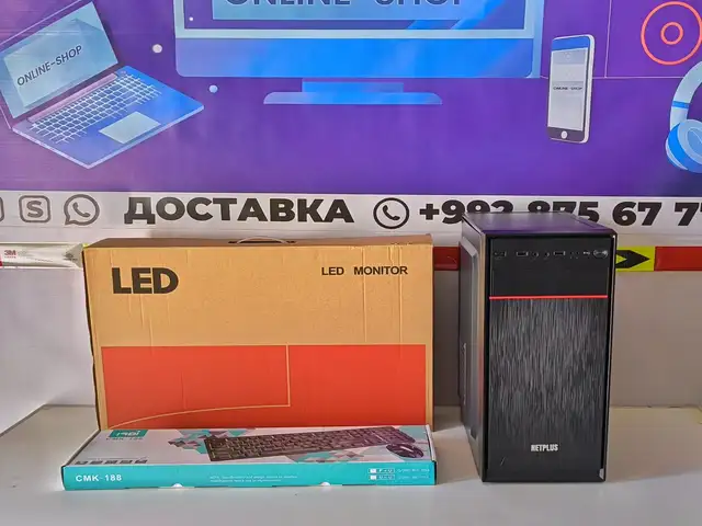 Персональный компьютер Netplus Core i3 processor/Ram 8GB GTX 1050 Titan, Душанбе