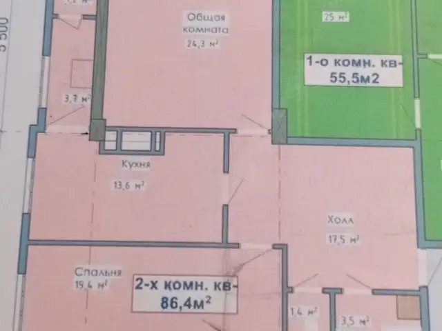 2-комн. квартира, 15 этаж, 86 м², на против гостиницы Фируз, Худжанд