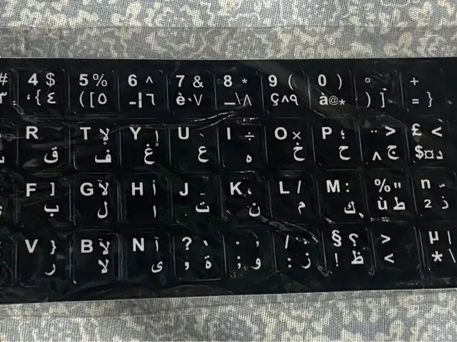 Наклейки для клавиатуру Арабский, Душанбе