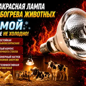 Греющая лампа 275ватт для инкубатора брудера, Душанбе
