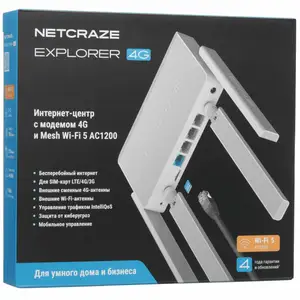 Wi-Fi роутер Netcraze Explorer 4G NC-4910, Душанбе