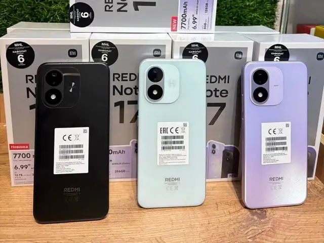 Xiaomi Redmi Note 17 4+3/128Gb black, Душанбе