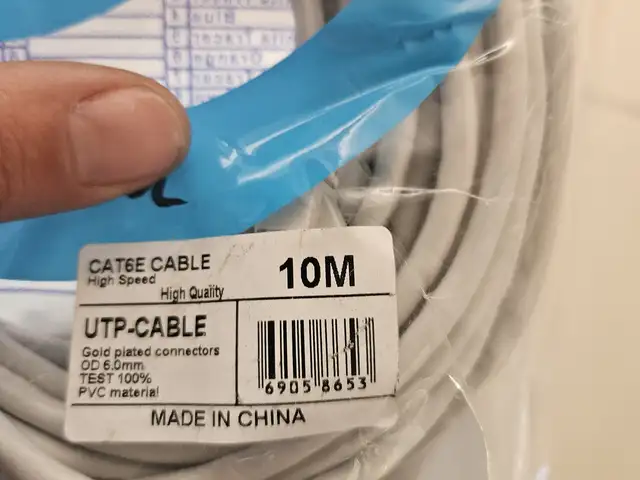 Кабель UTP 6 10m, Душанбе