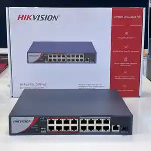 Switch Hikvision Poe DS-3E0318P-E/M 16 порт, Хуҷанд