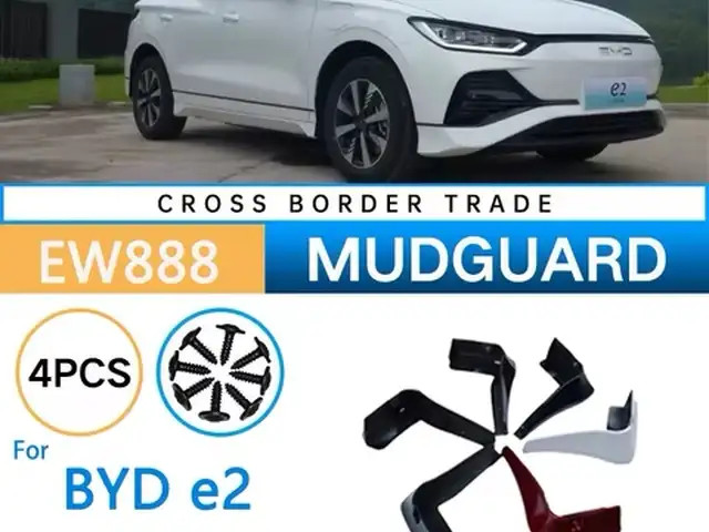 Брызговики на Byd E2, Душанбе