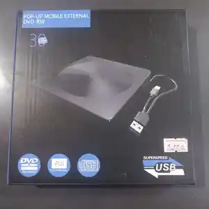 DVD-ROM портативный DVD-внешний ультратонкий внешний оптический привод USB 3.0 U, Душанбе