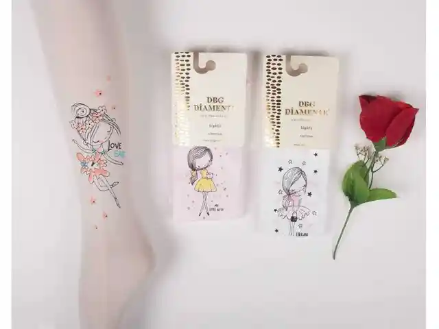 Детские колготки с аппликацями- для девочек, Душанбе