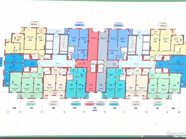 1-комн. квартира, 4 этаж, 61 м², Сино, Душанбе