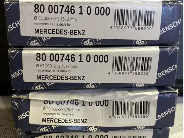 Кольца поршневые STD MB OM651 d83.0 STD 2.0-1.75-2 800074610000, Худжанд