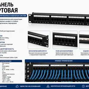 Патч-панель 24-портовая, Худжанд