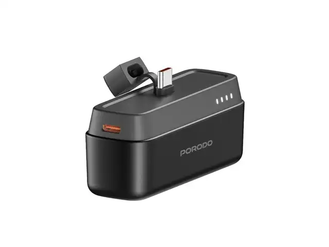 Внешний аккумулятор Porodo 5000mAh Power Bank with Type-C Connector черный, Душанбе