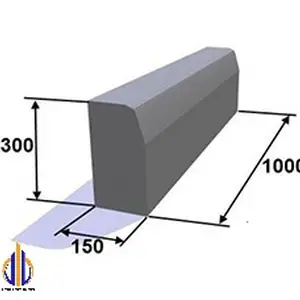 Бордюр 1000/150/300, Душанбе