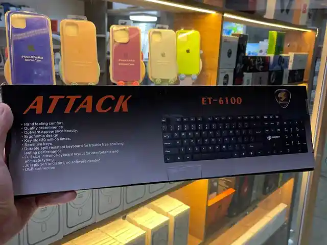 Клавиатура проводная Attack ET-6100, Душанбе