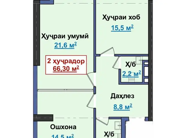1-комн. квартира, 16 этаж, 66 м², Фирдавси, Цирк, Пенсионный Фонд, Душанбе