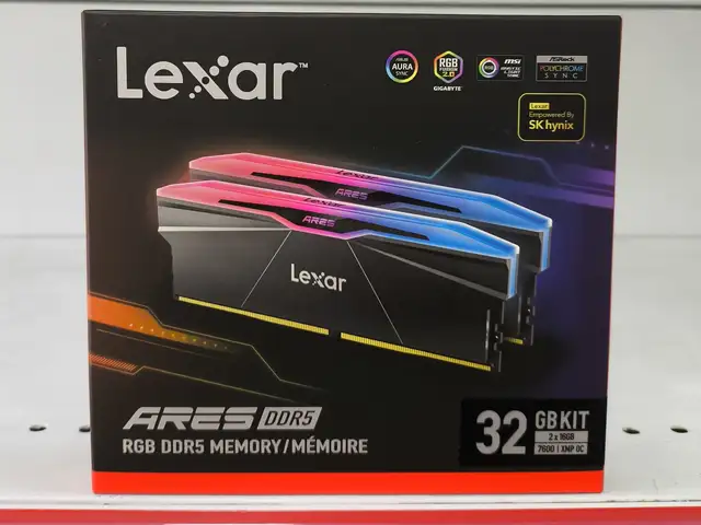 Оперативная память Lexar Ares DDR5 7600MHz 32GB Kit 2x16GB, Душанбе