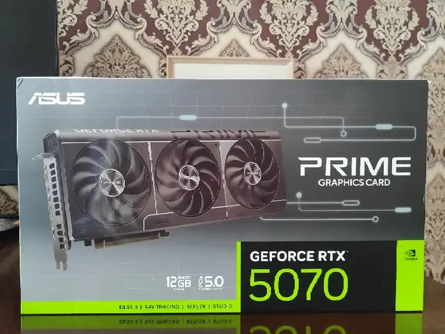 Видеокарта Asus Prime GeForce RTX 5070 12GB 192-Bit GDDR7 PCI Express 5.0 Graphi, Душанбе