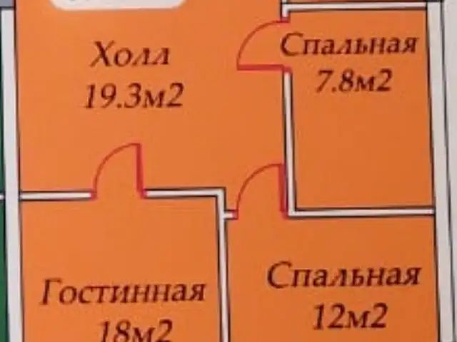 2-комн. квартира, 2 этаж, 69 м², 18 мкр, Хуҷанд