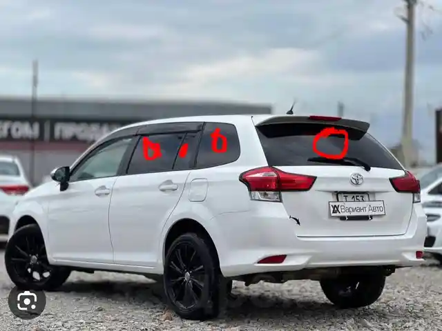 Стекло боковое от Toyota Fielder 2015, Душанбе