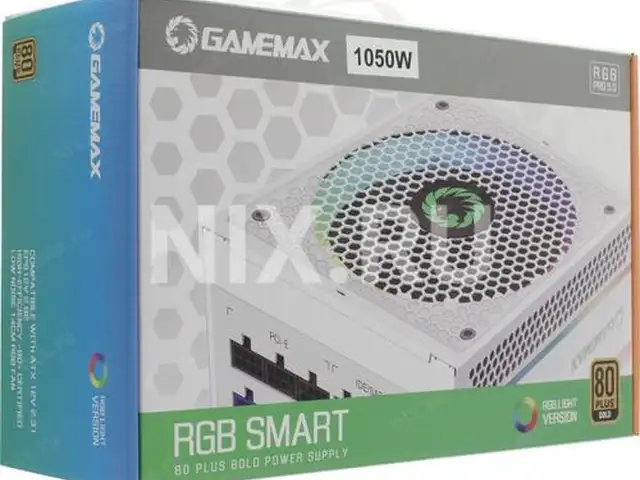 Блок питания 1050W GameMax RGB-1050 PRO 80Plus GOld Modul, Душанбе