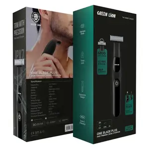 Триммер Green Lion One Blade Plus Hair, Nose & Eyebrow Trimmer - Black, Душанбе