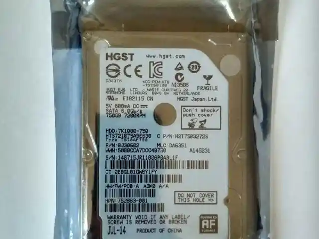Жёсткий диск для ноутбука HGST 750GB, Душанбе
