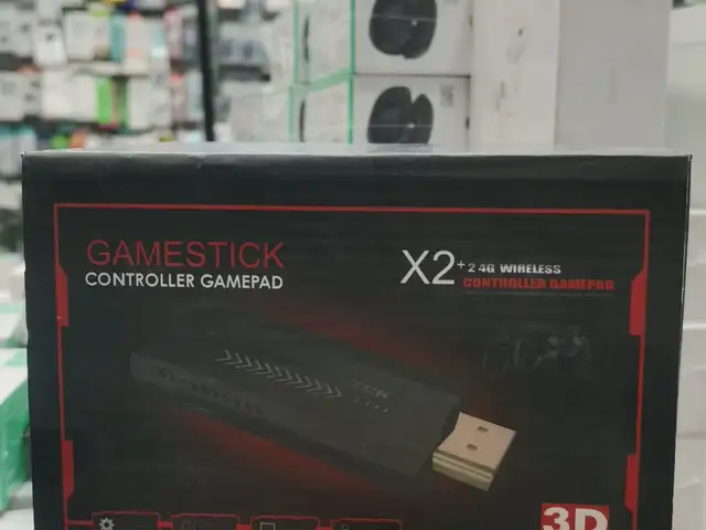 Игровая приставка Samnat Game Stick X2, 64 ГБ, красный, +2 геймпада, портативная, Душанбе
