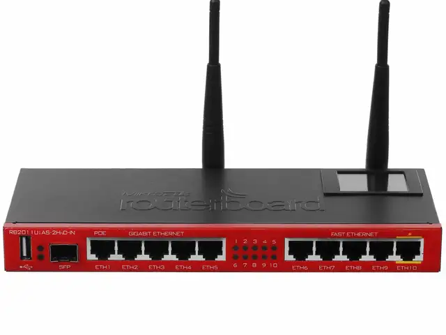 Роутер Mikrotik RB2011UiAS-2HnD-IN -10 портов, Wi-Fi 2.4 ГГц, PoE, Турсунзаде