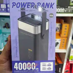 Внешний аккумулятор Remax Portable Mobile Battery Charger Powerbank 40000Mah, Душанбе