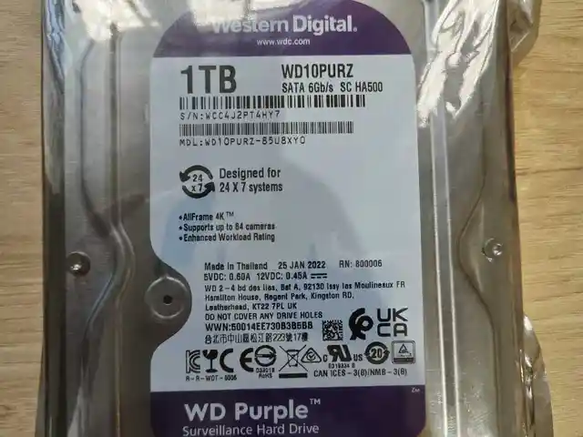 Жесткий диск HDD Western Digital WD Purple 1TB, Душанбе