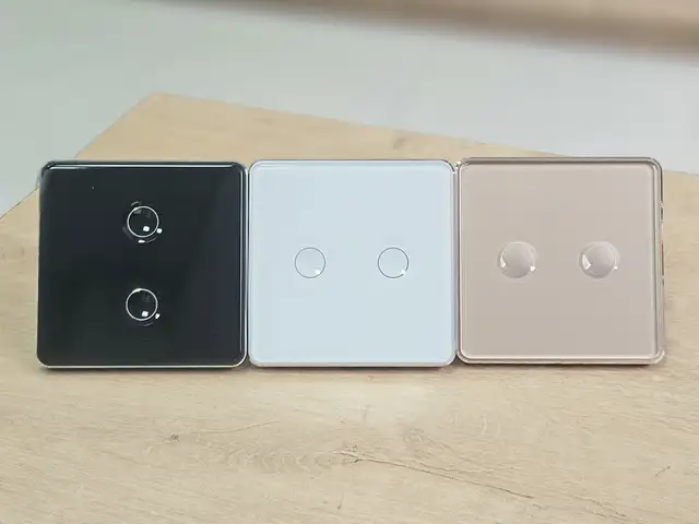 Умный 2-клавишный сенсорный выключатель Zigbee, Душанбе