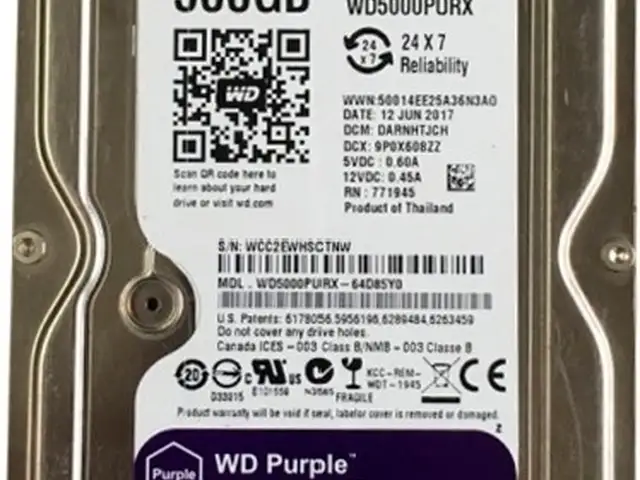 Жёсткий диск HDD 500G WD Purple, Душанбе